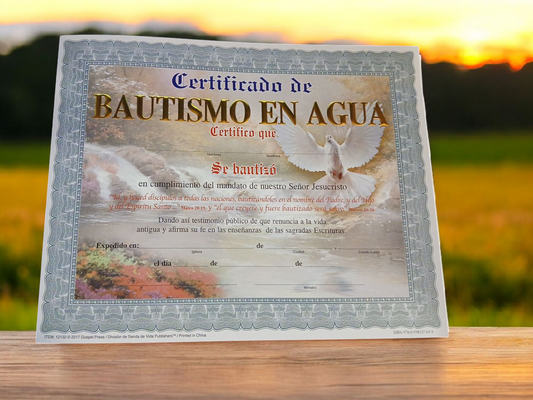 Certificado de Bautismo