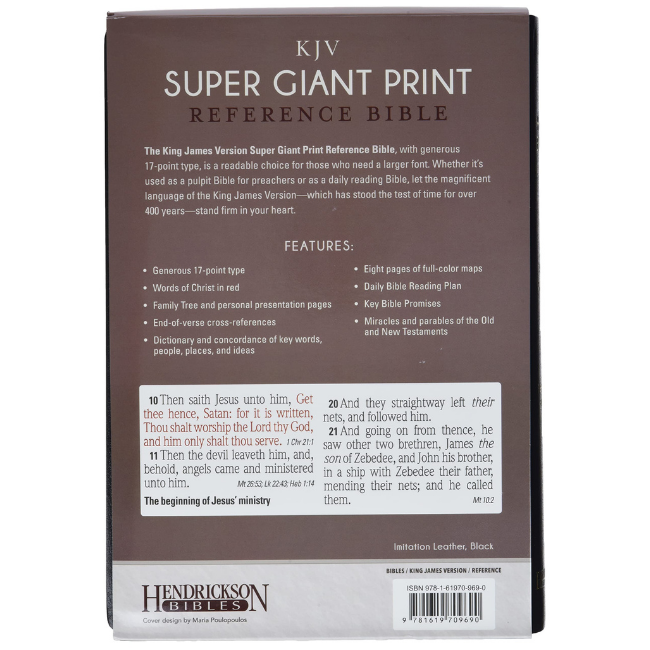 KJV Super Giant Print Reference Bible